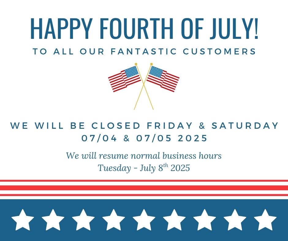 July 4th CLOSED